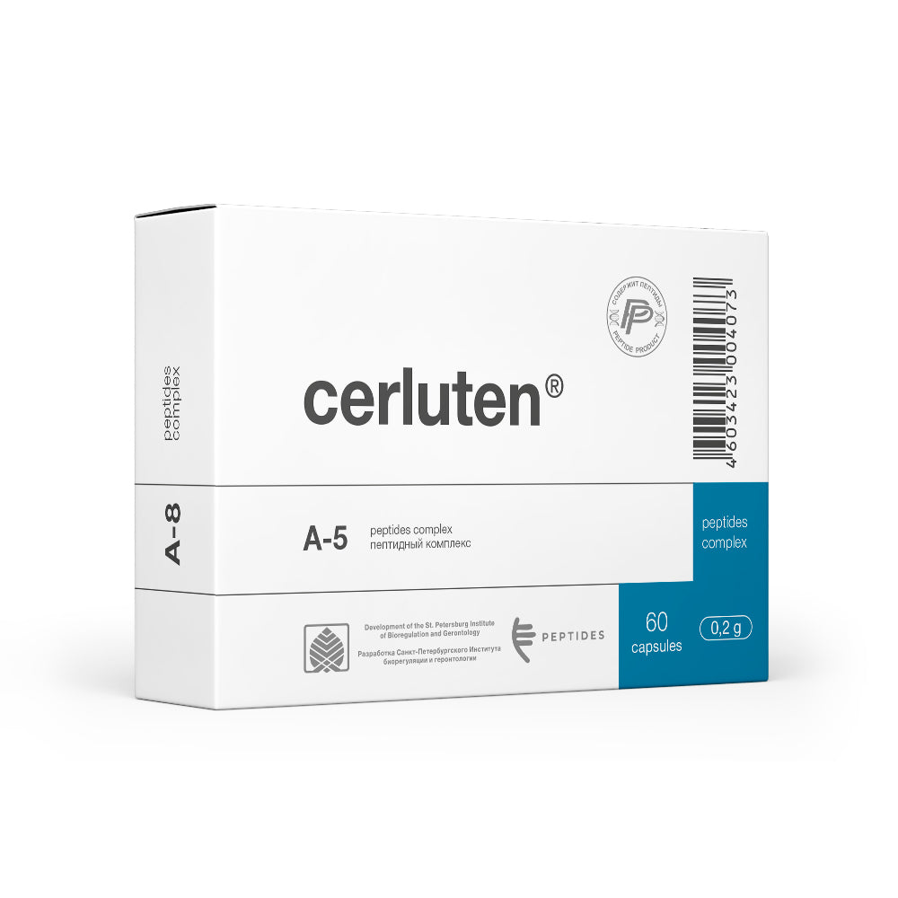 CERLUTEN  - 60 KAPSULIŲ - peptidinis bioreguliatorius