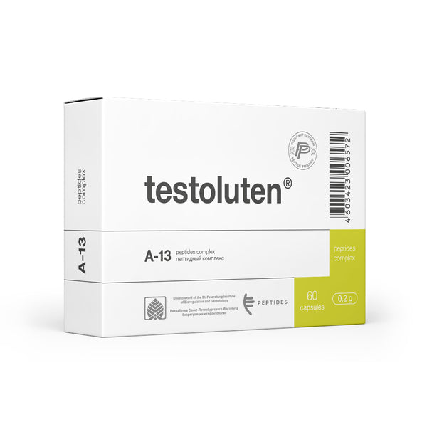 TESTOLUTEN - 60 KAPSULIŲ - peptidinis bioreguliatorius